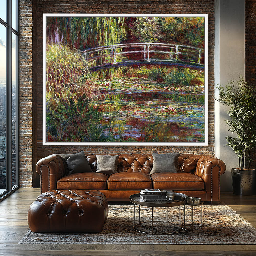 The Japanese Bridge The Water Lily Pond Symphony in Rose - Image 4