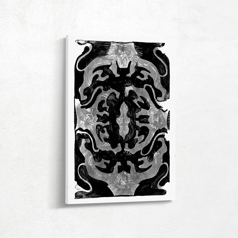 Decorative design with lions