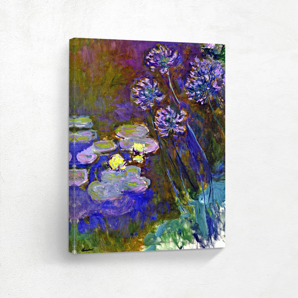 Water Lilies and Agapanthus