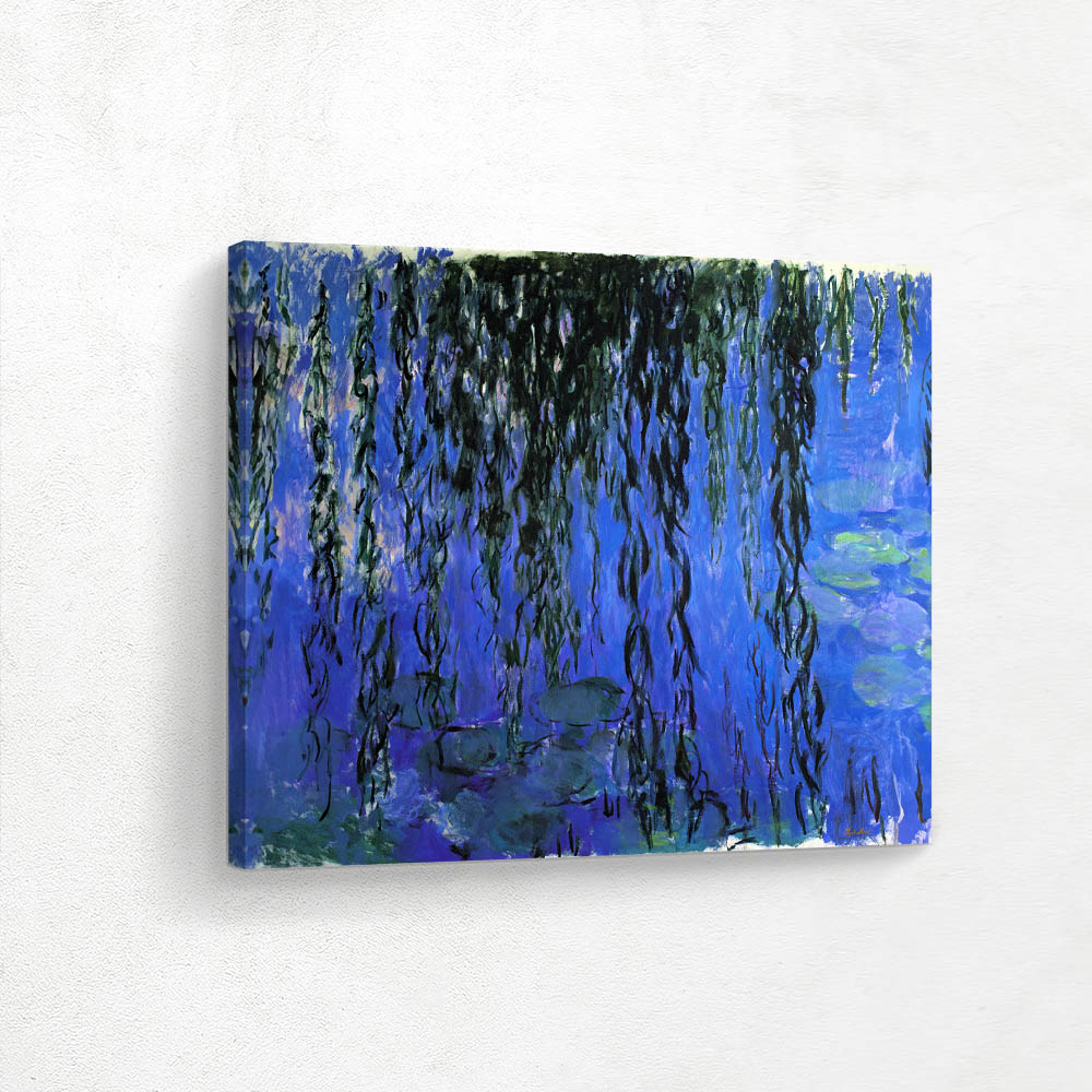 Water Lilies and Weeping Willow Branches