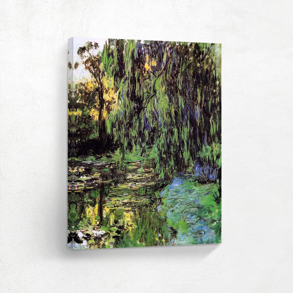 Weeping Willow and Water Lily Pond