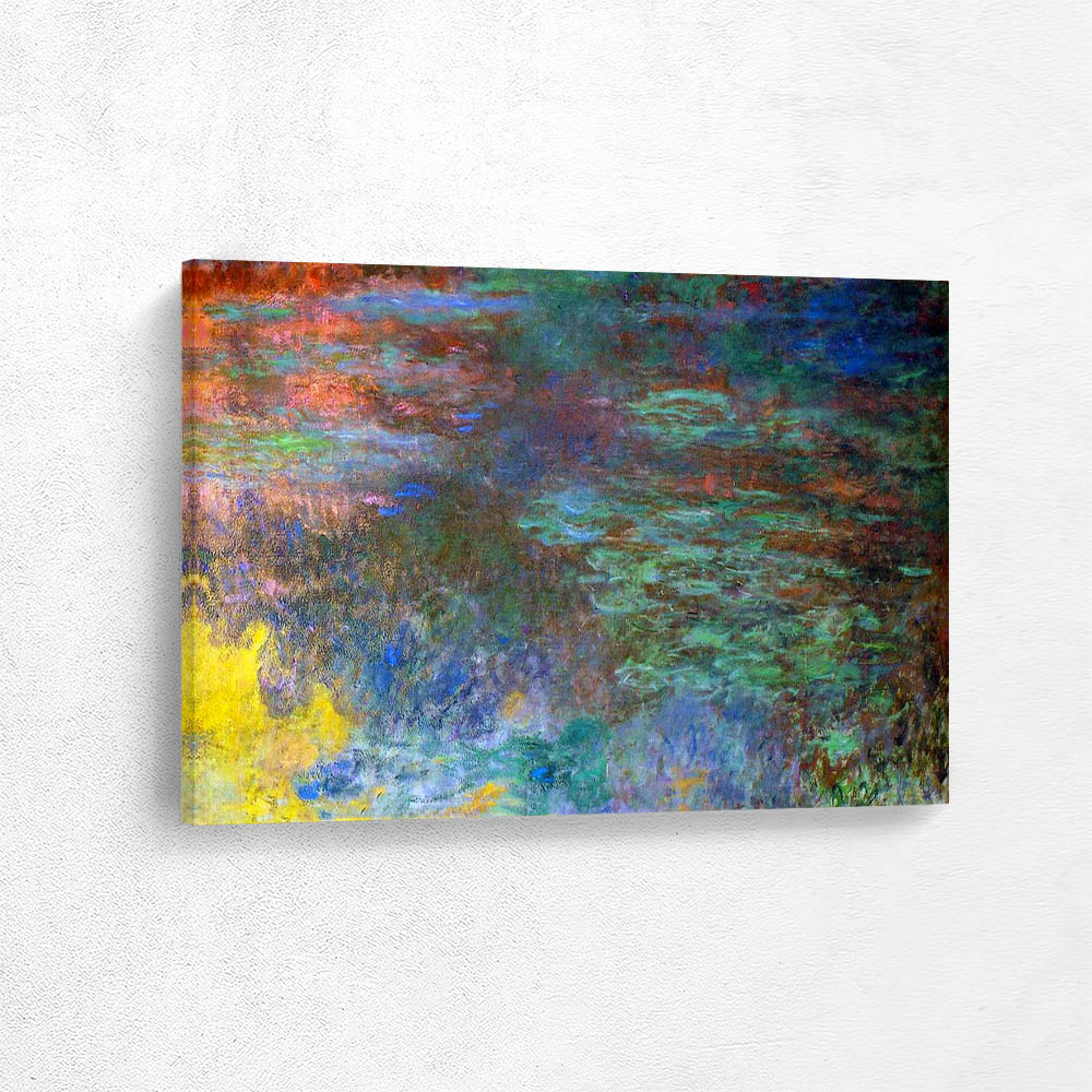Water Lily Pond Evening right panel