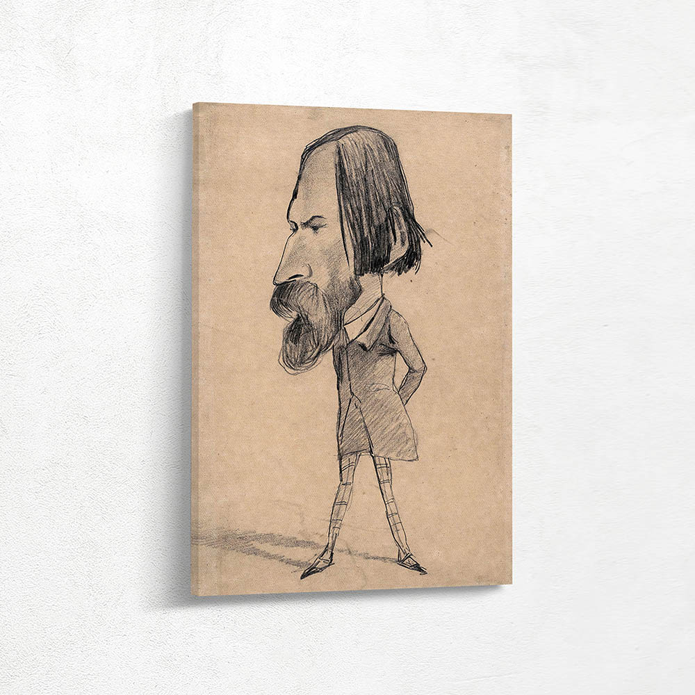 Caricature of Auguste Vacquerie