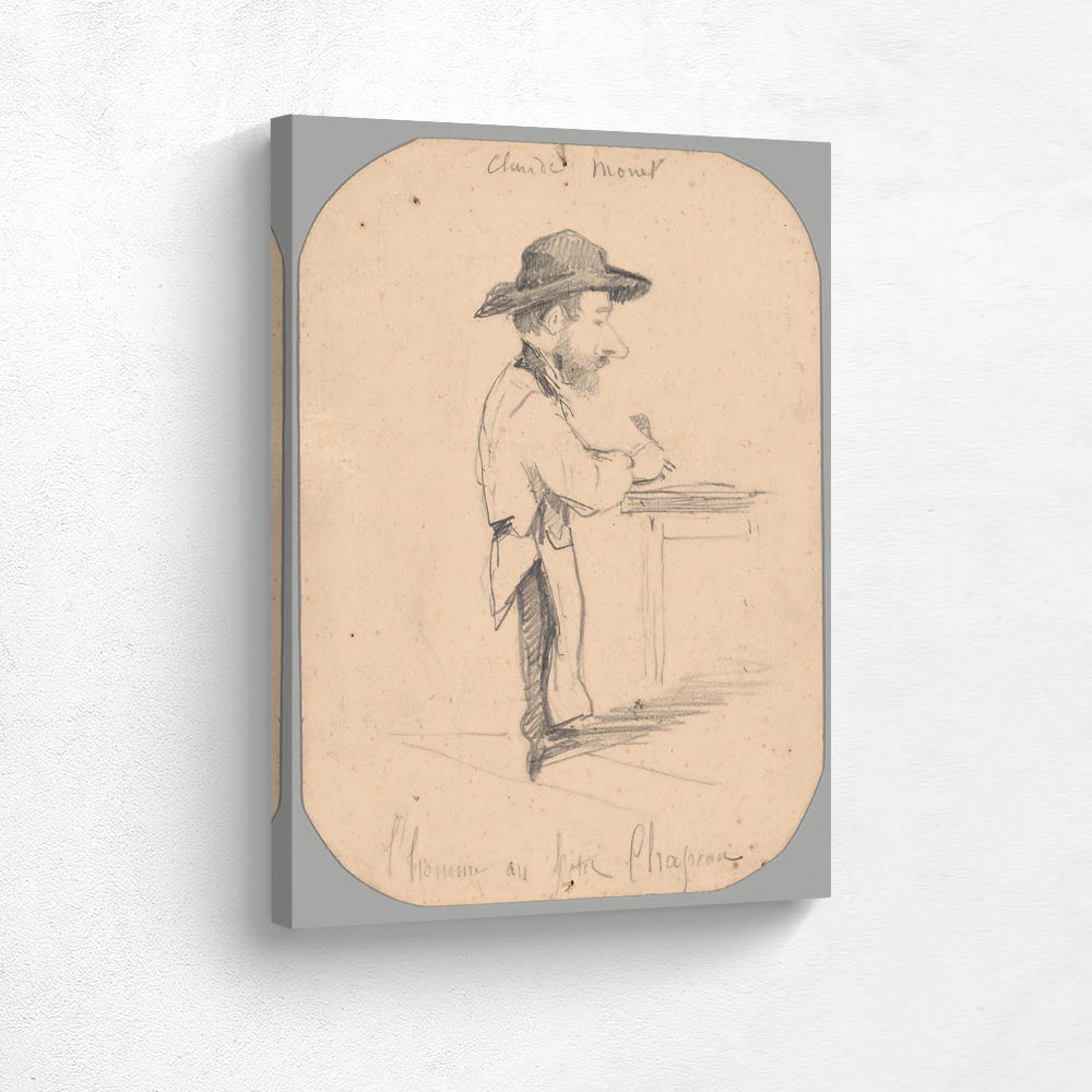 Caricature of a Man in the Small Hat 1855
