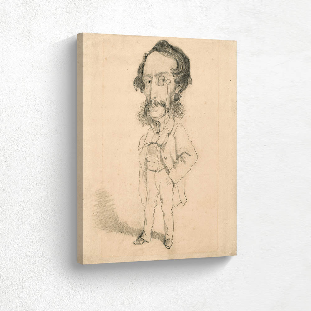 Caricature of Mario Uchard 1858