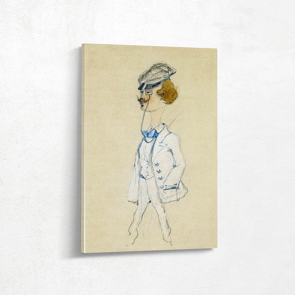 Caricature of a Young Man with a Monocle