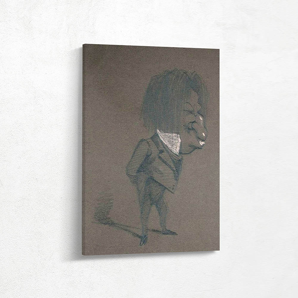 Caricature of Jules Husson Champfleury