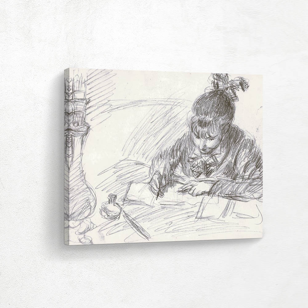  Germaine Hoschedé Writing