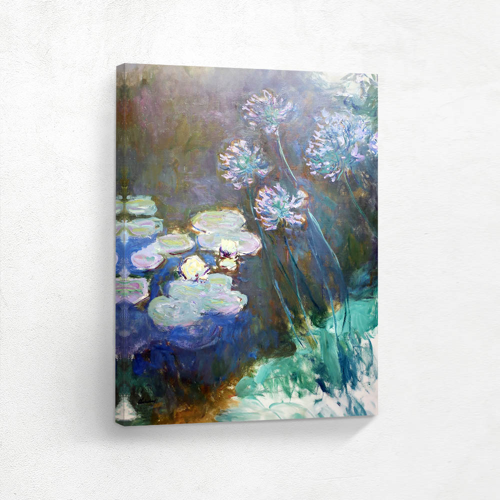  Water Lilies and Agapanthus