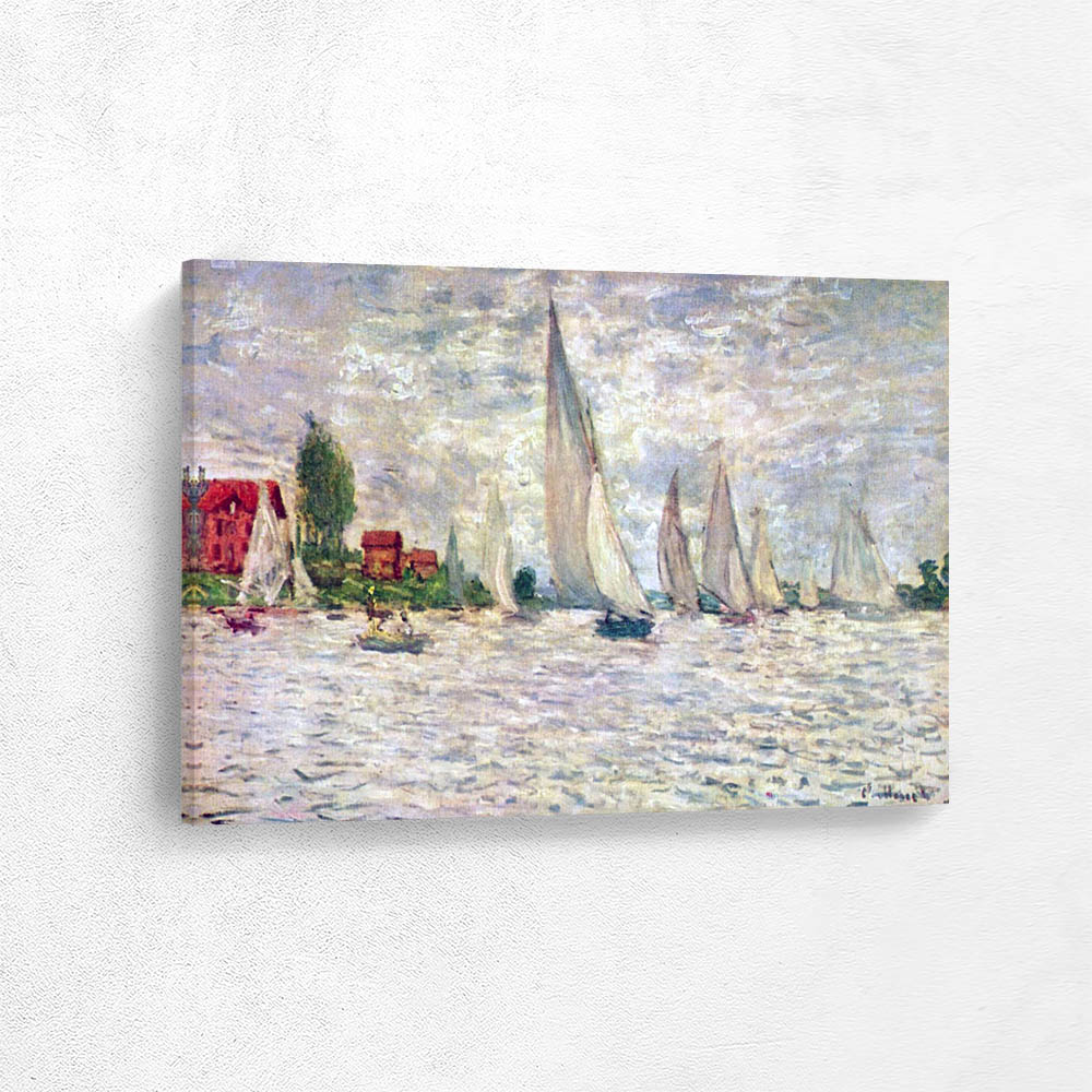 Sailboats regatta in Argenteuil
