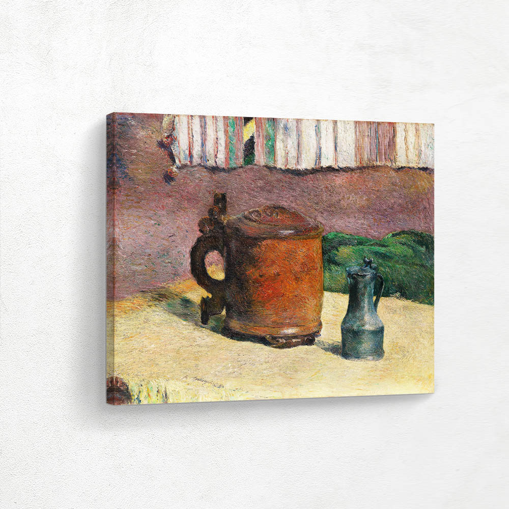 Clay Jug and Iron Mug