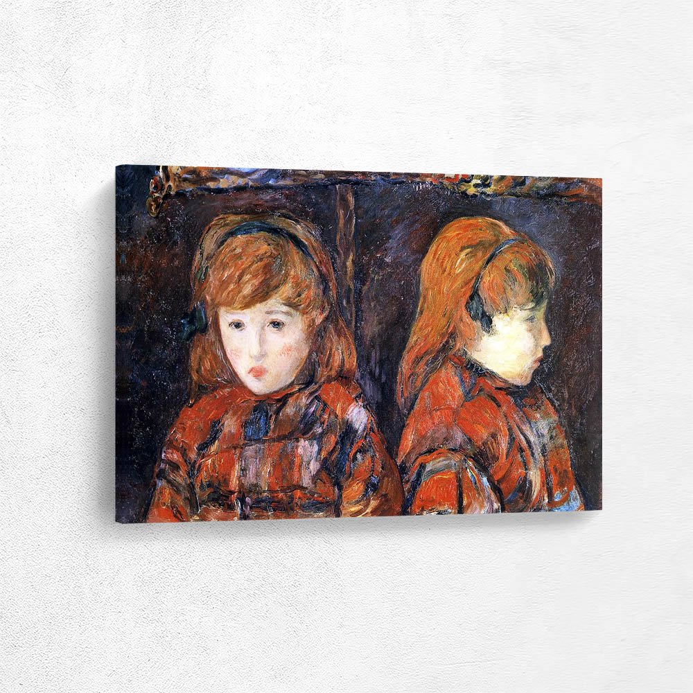 Double portrait of a young girl