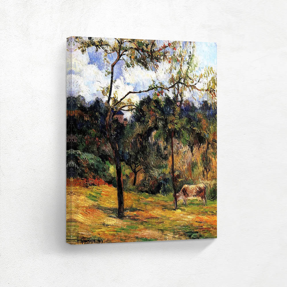 Normandy Landscape Cow in a Meadow