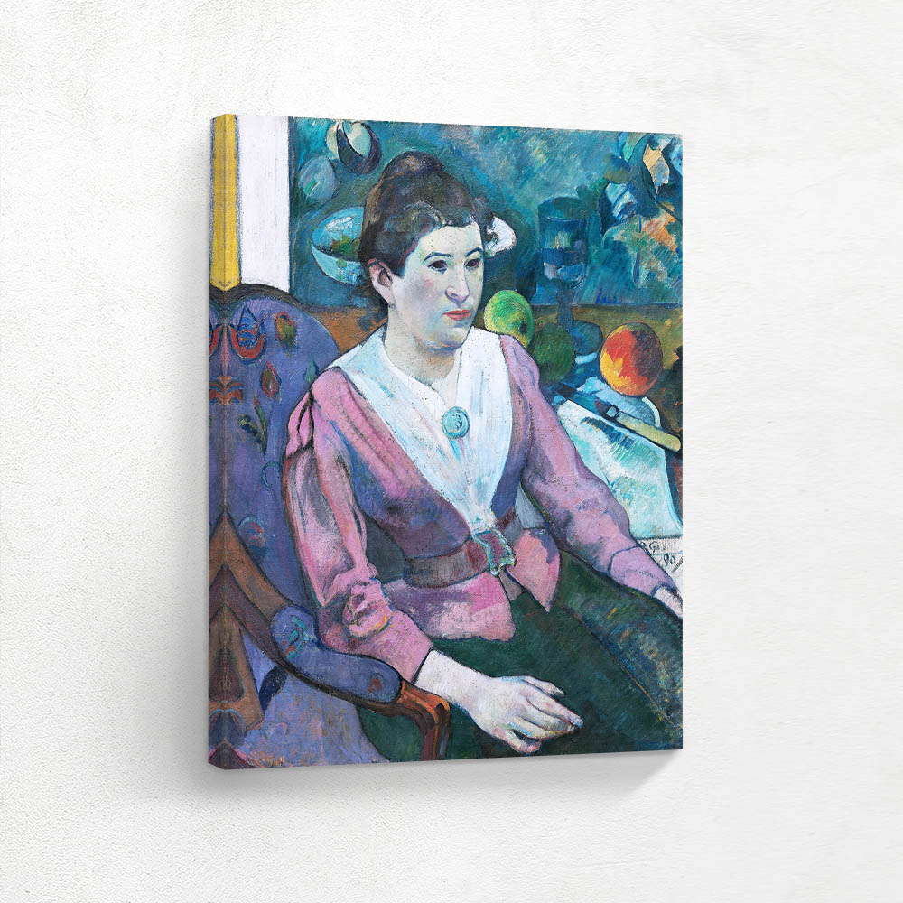 Woman in front of a Still Life by Cézanne