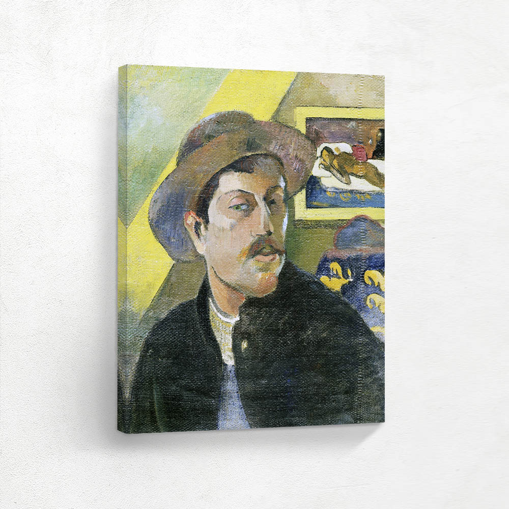 Self-portrait with a hat