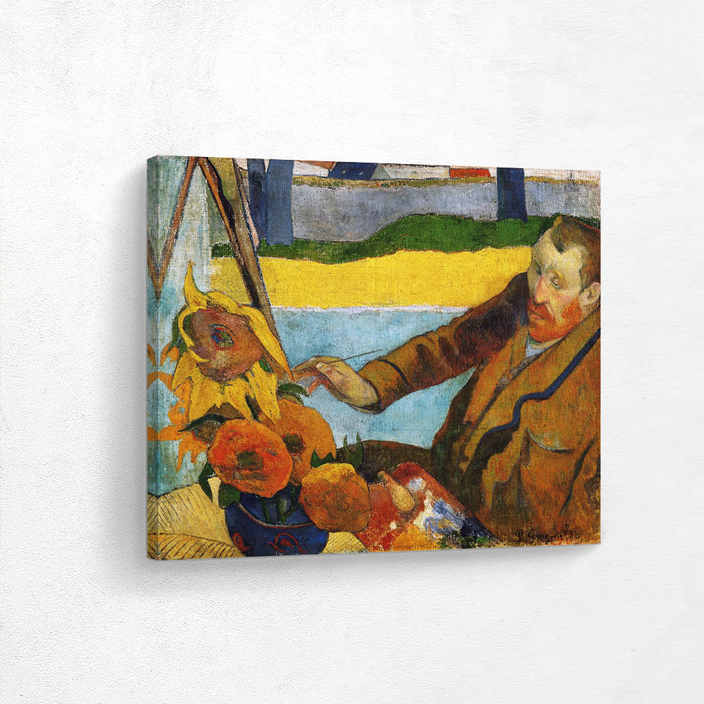 Vincent van Gogh painting sunflowers