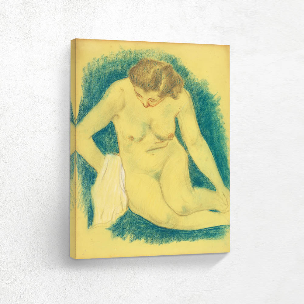 Seated Nude Seen From Above