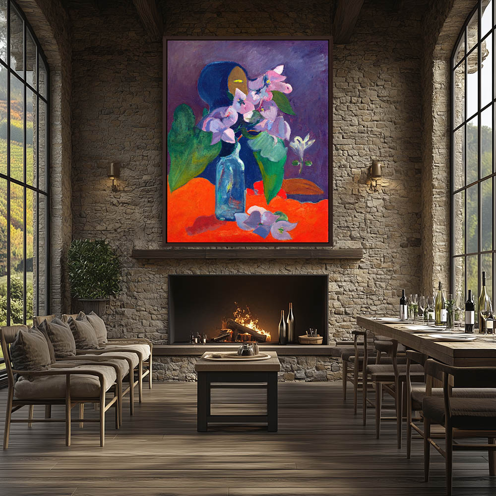 Still Life with Flowers and Idol - Image 3