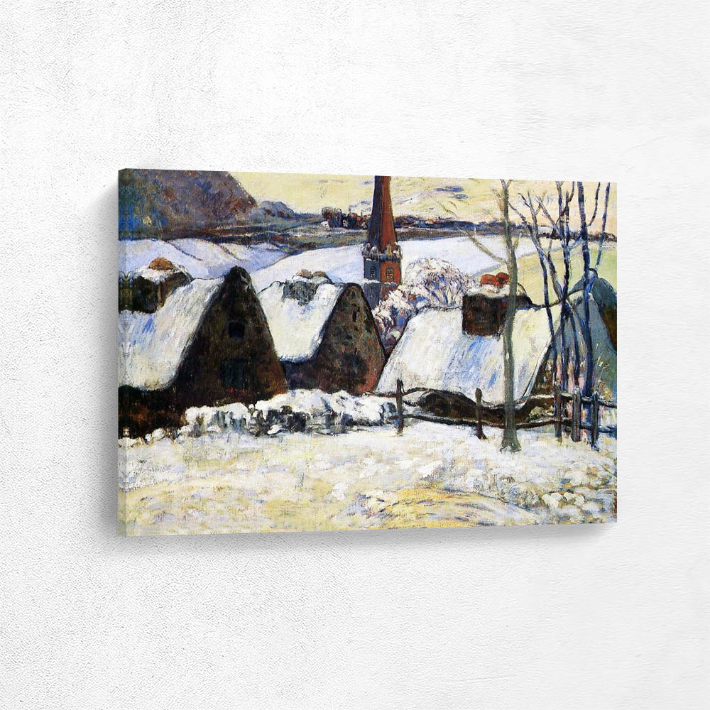Breton Village in the Snow