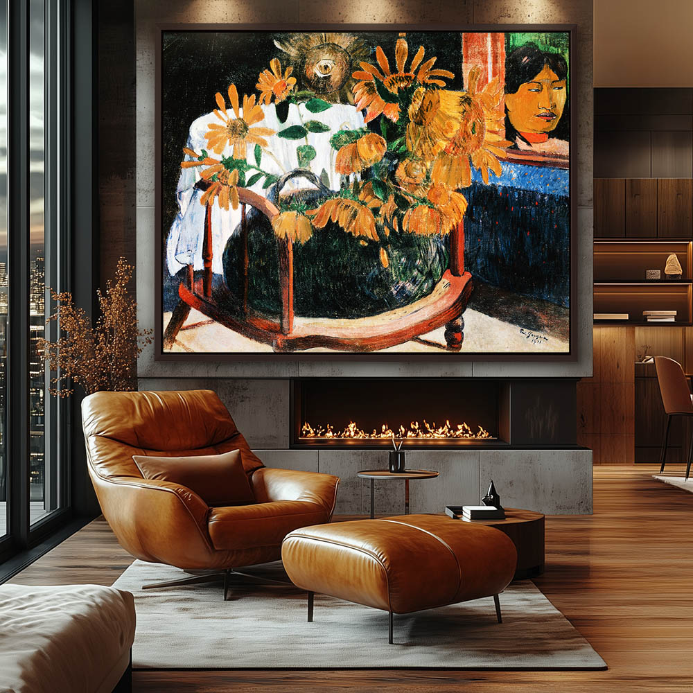 Still Life with Sunflowers on an Armchair - Image 3
