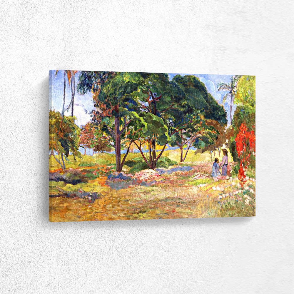 Landscape with three trees