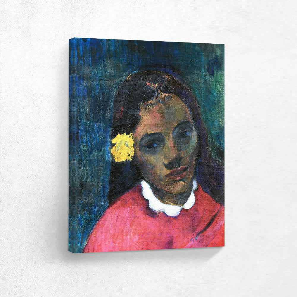 Head of Tahitian or The Flower Who Listens