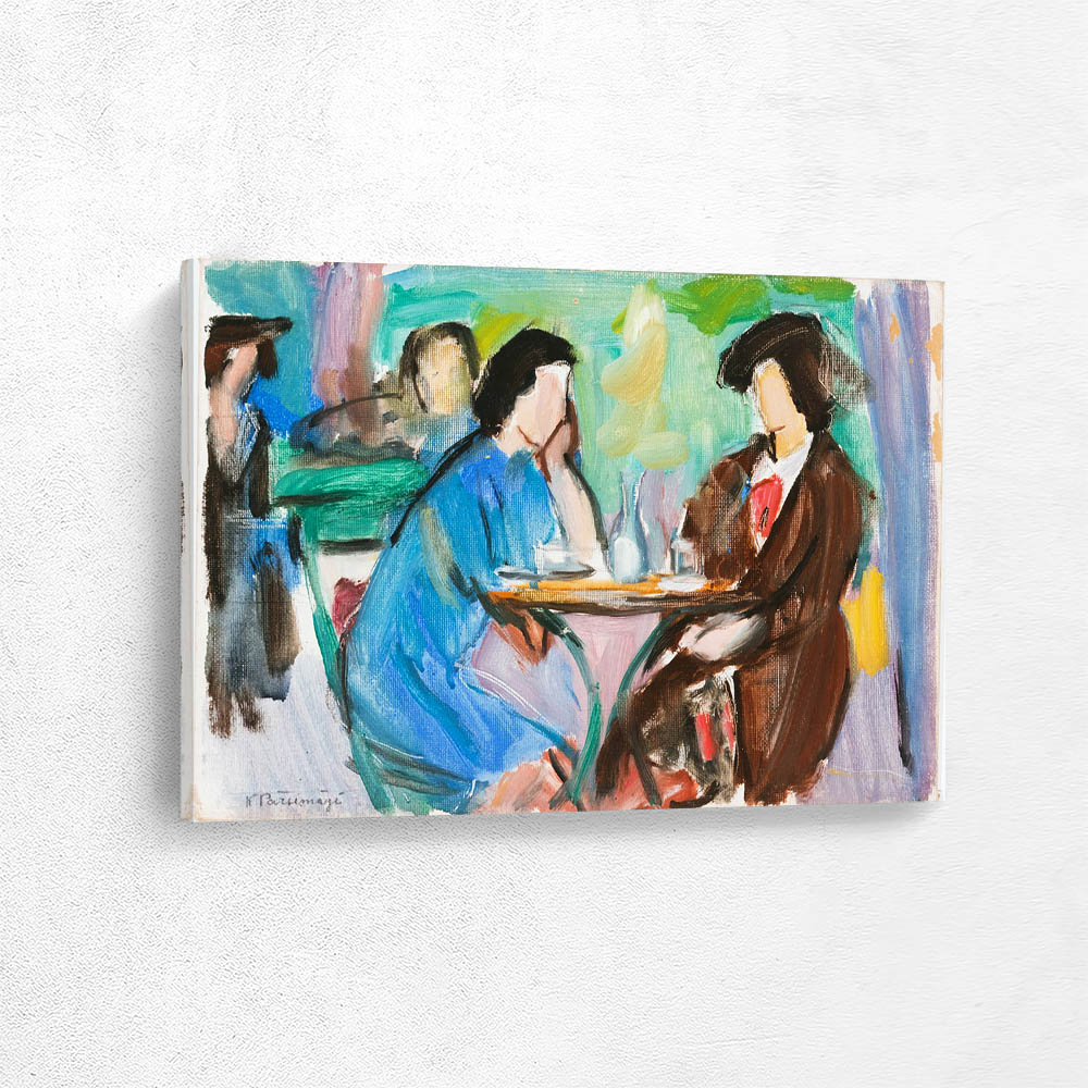 In the café