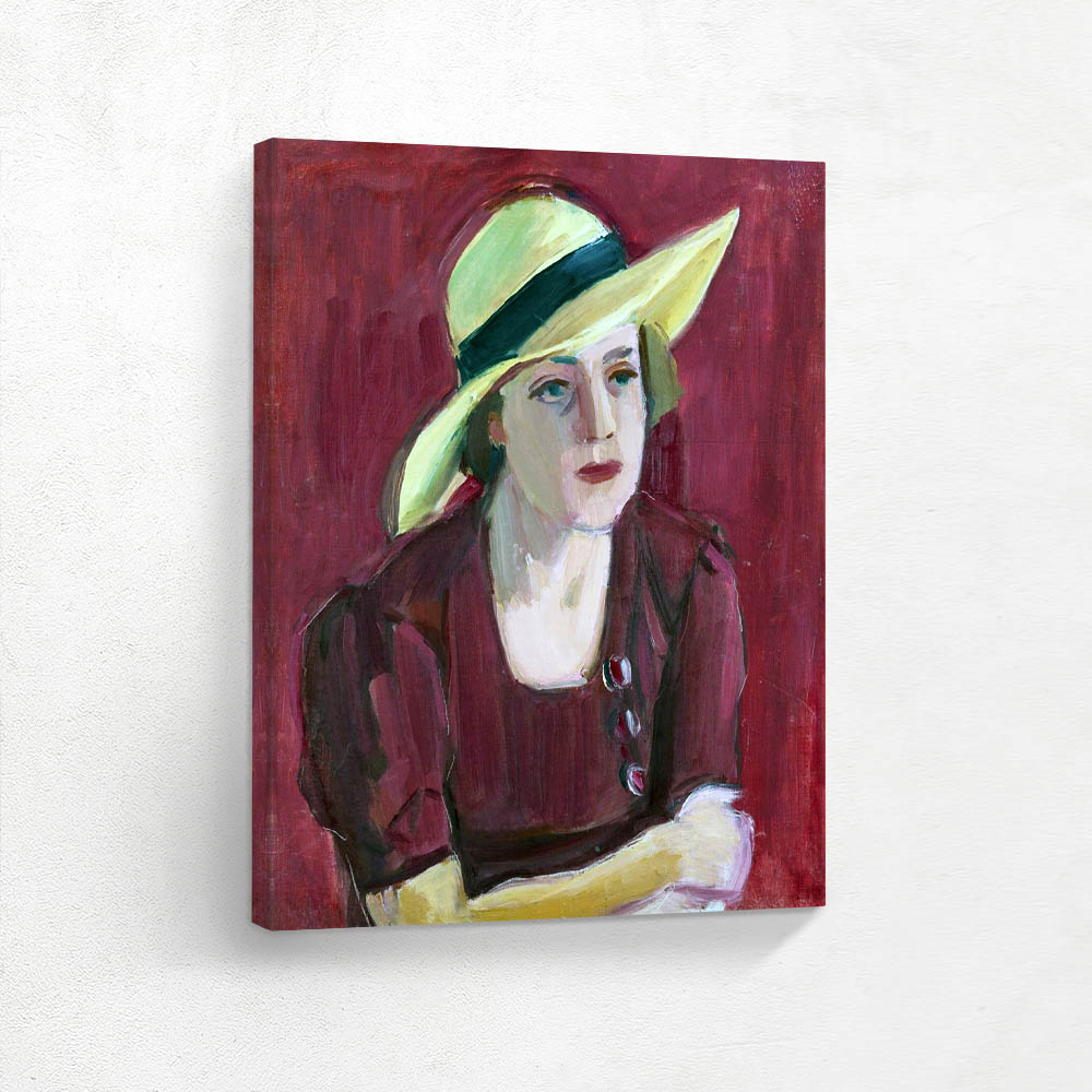 Woman with a yellow hat