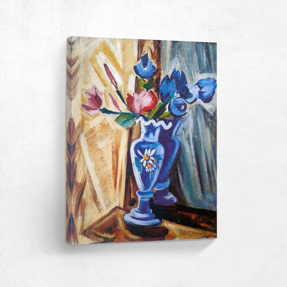 Blue Vase with Flowers