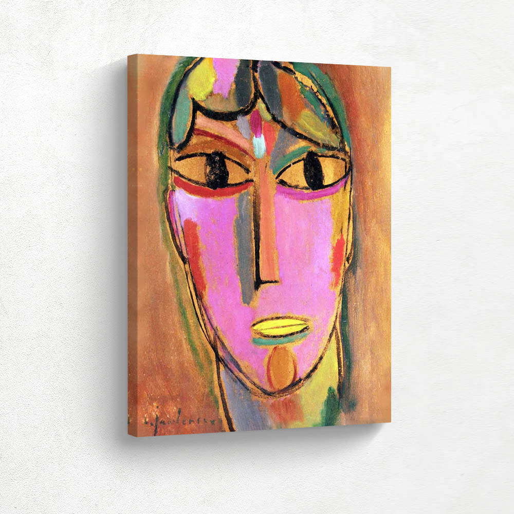 Mystical Head Womans Head Yellow Mouth 2