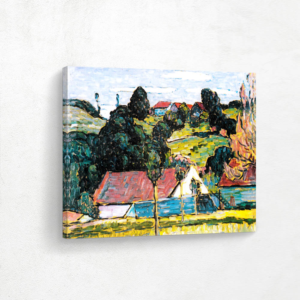 In the Landscape Painting Summer Day