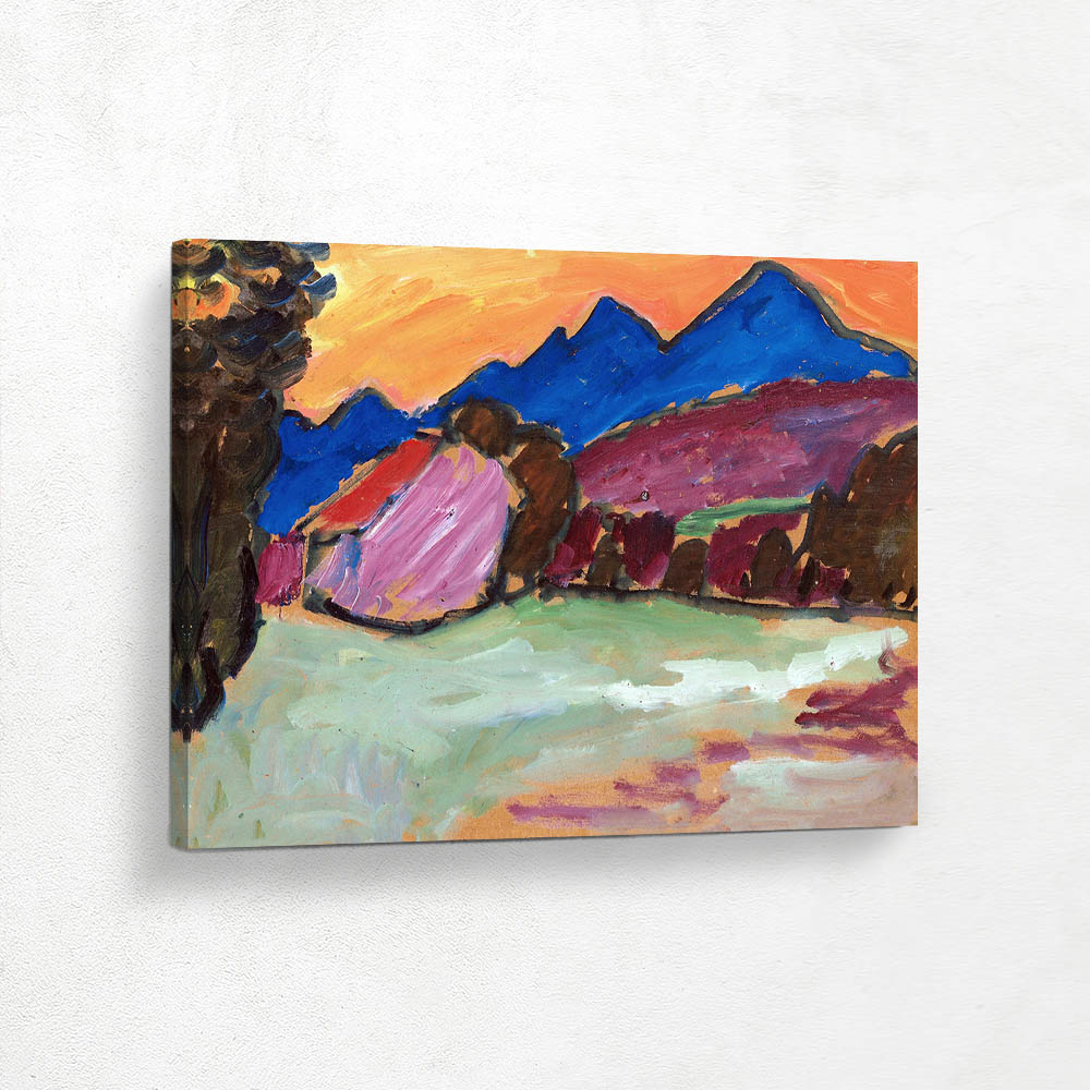 Red Evening  Blue Mountains