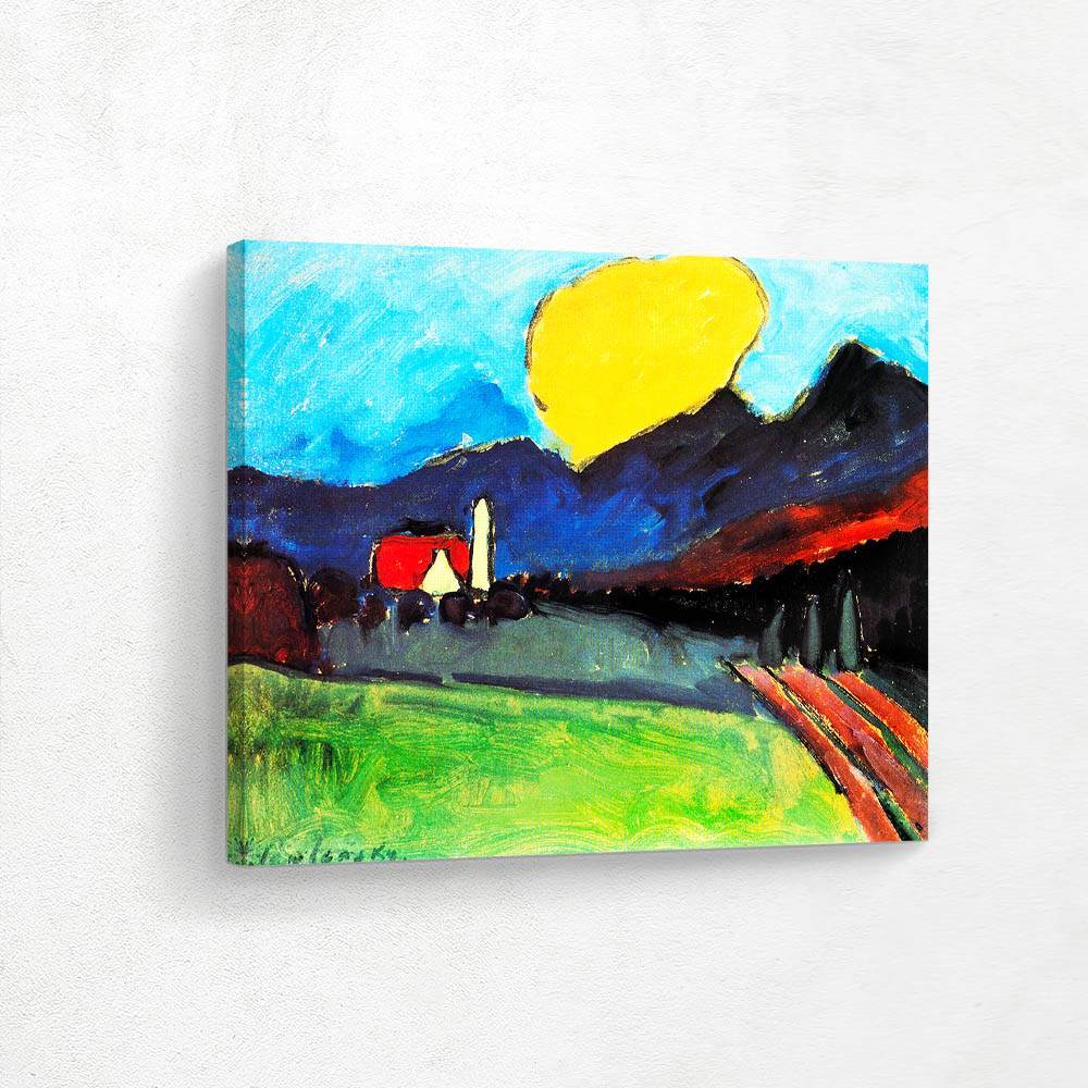 Landscape with Orange Cloud