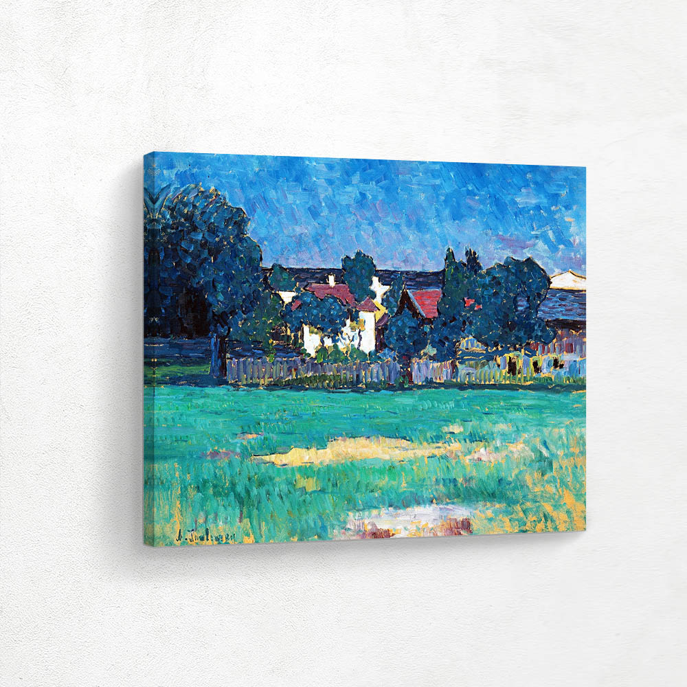 Farm House with Red Roof