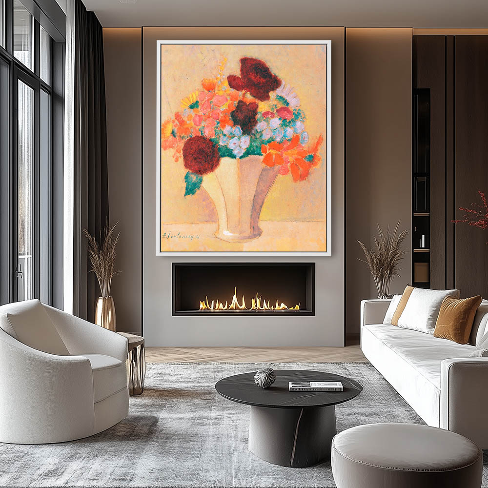Large Still Life Bright Bouquet - Image 4
