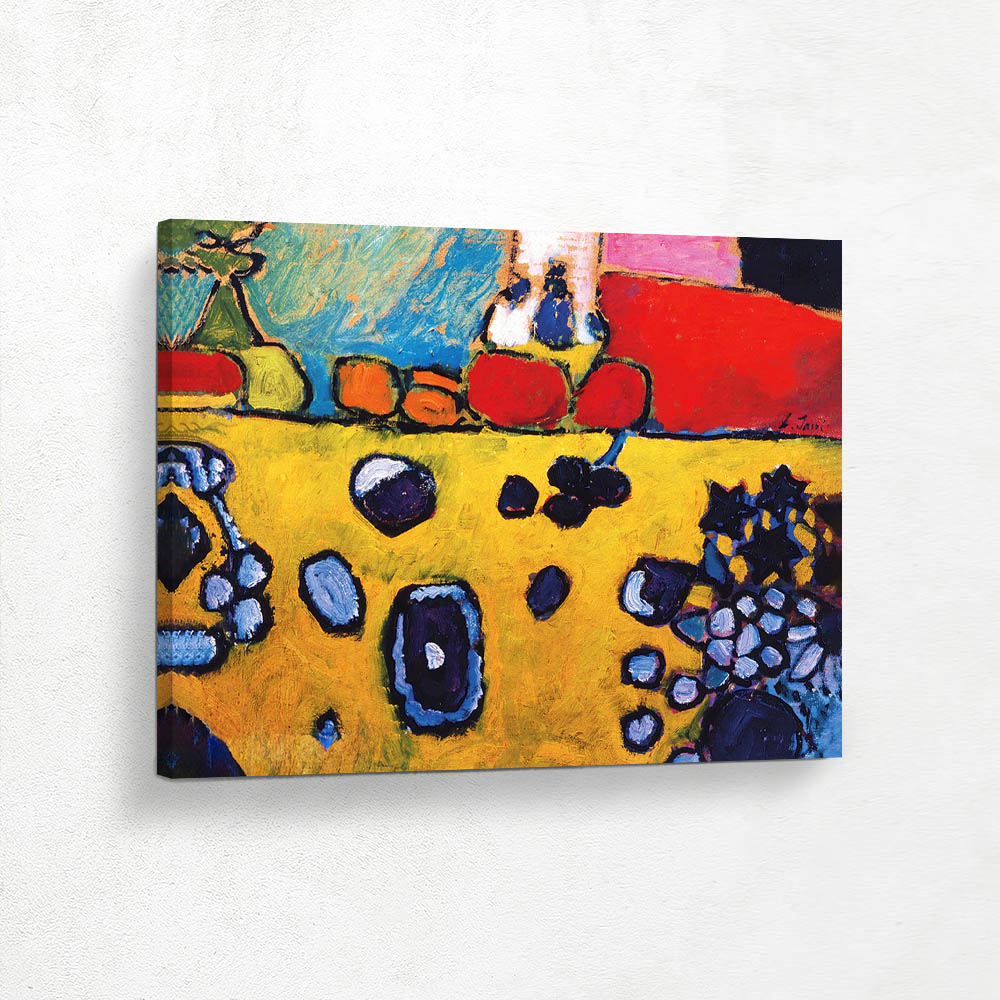 Still Life with Motley Tablecloth