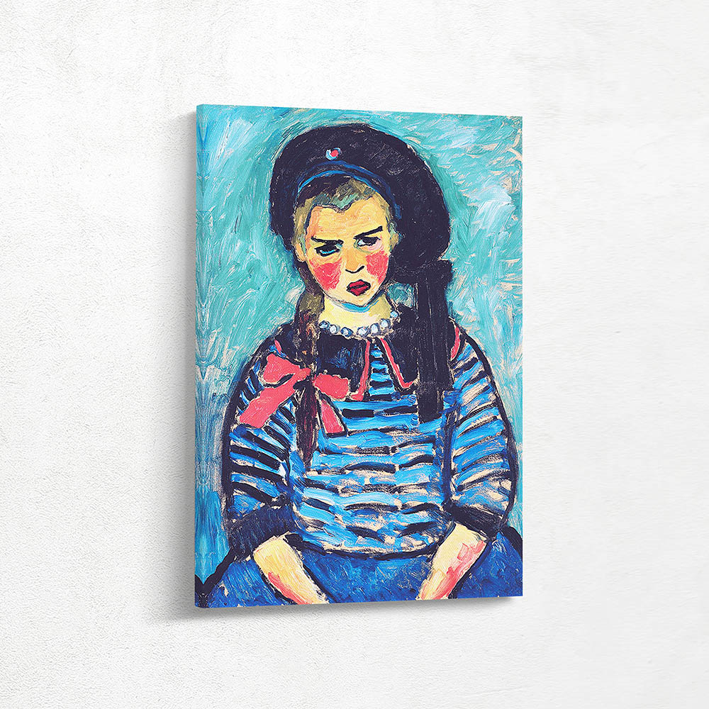 Girl with Red Ribbon