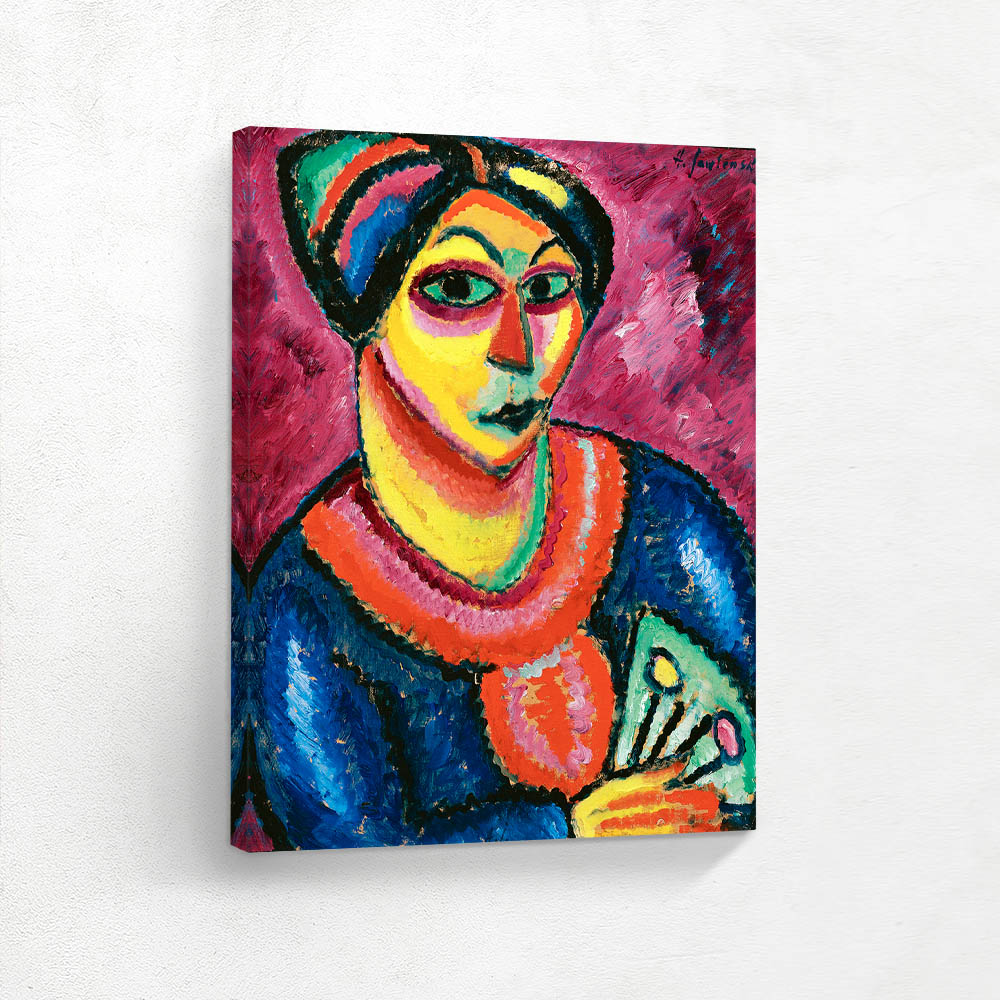 Woman with a Green Fan