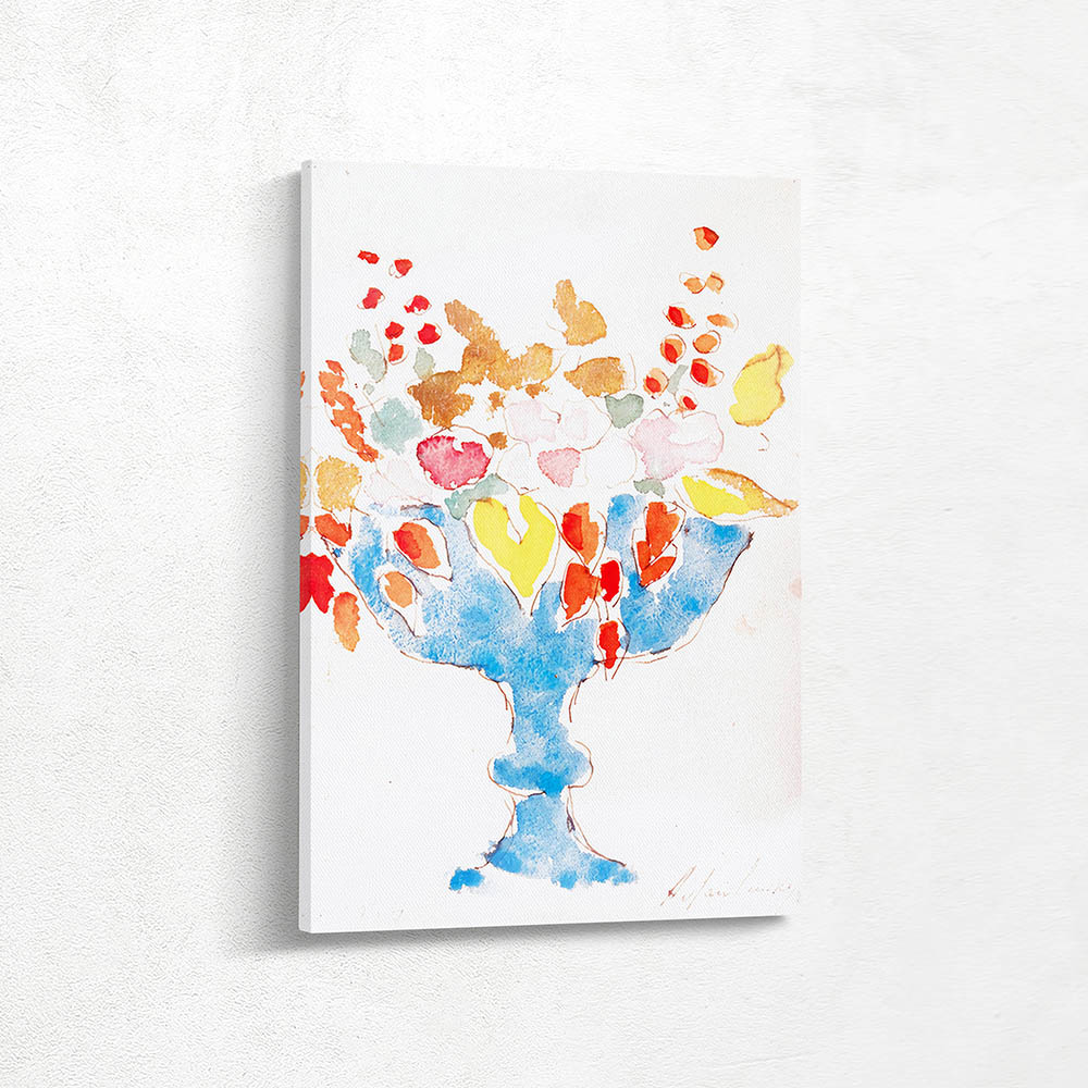 Flowers in Blue Vase