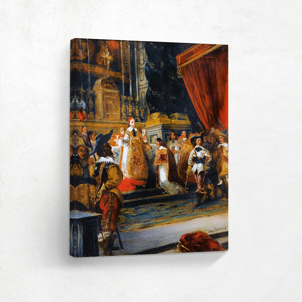 Cardinal Richelieu Saying Mass in the Church  Palais Royal