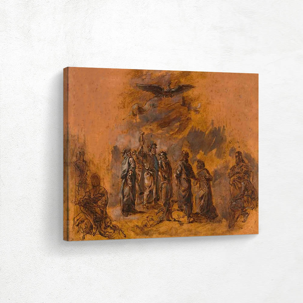 Study for Homer with Poets Ovid Horace and Lucain 