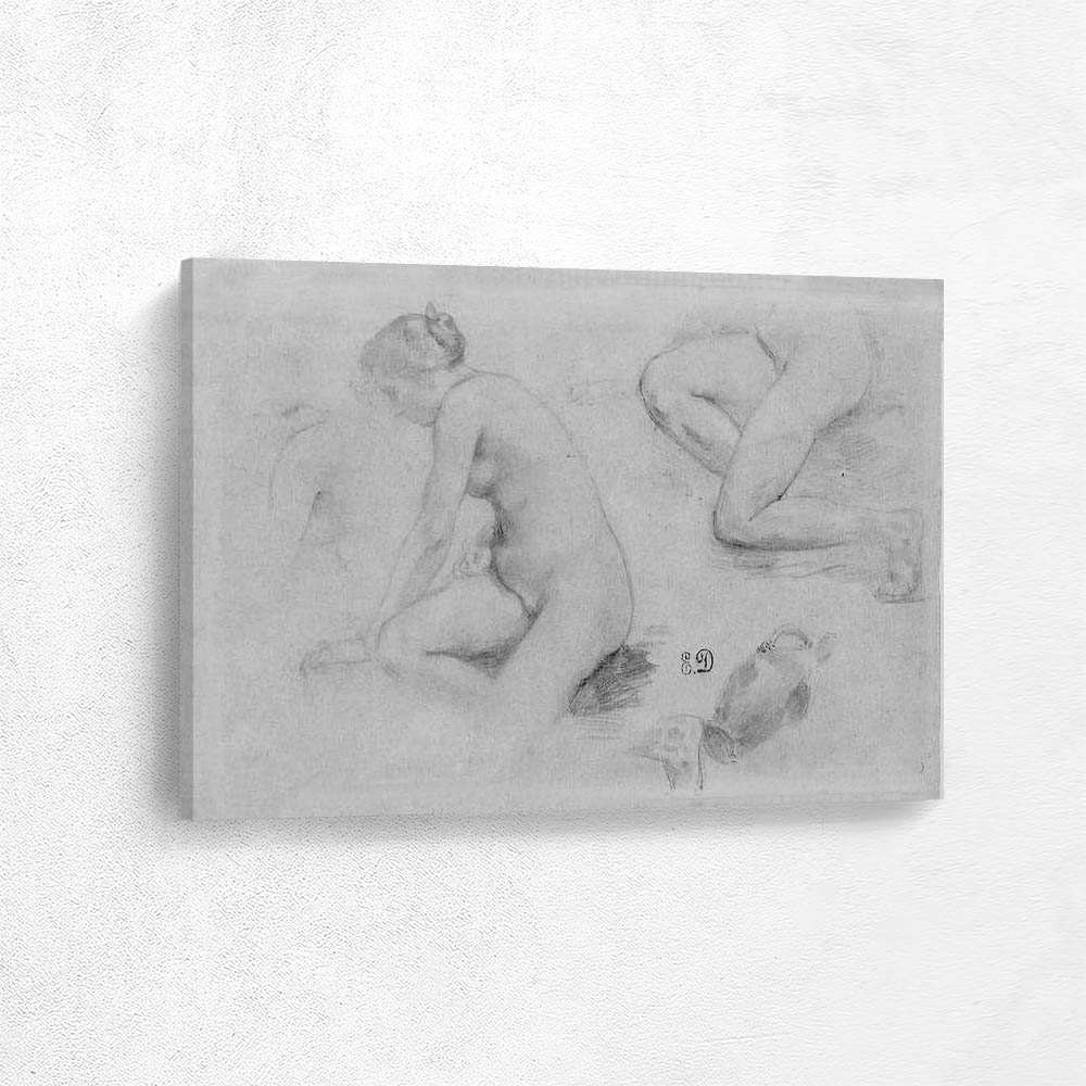 drawing study after Durieu