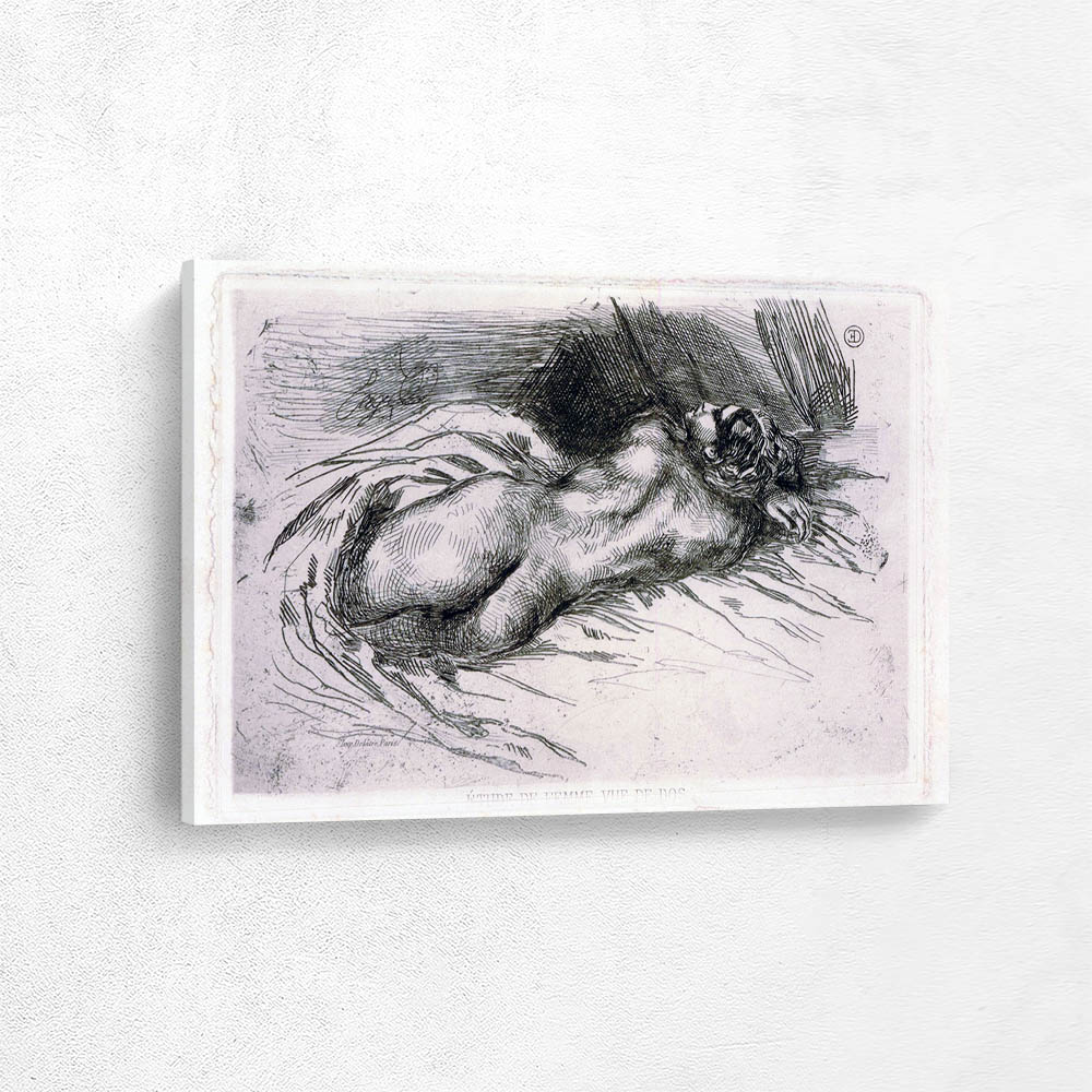 Study of woman seen from the back