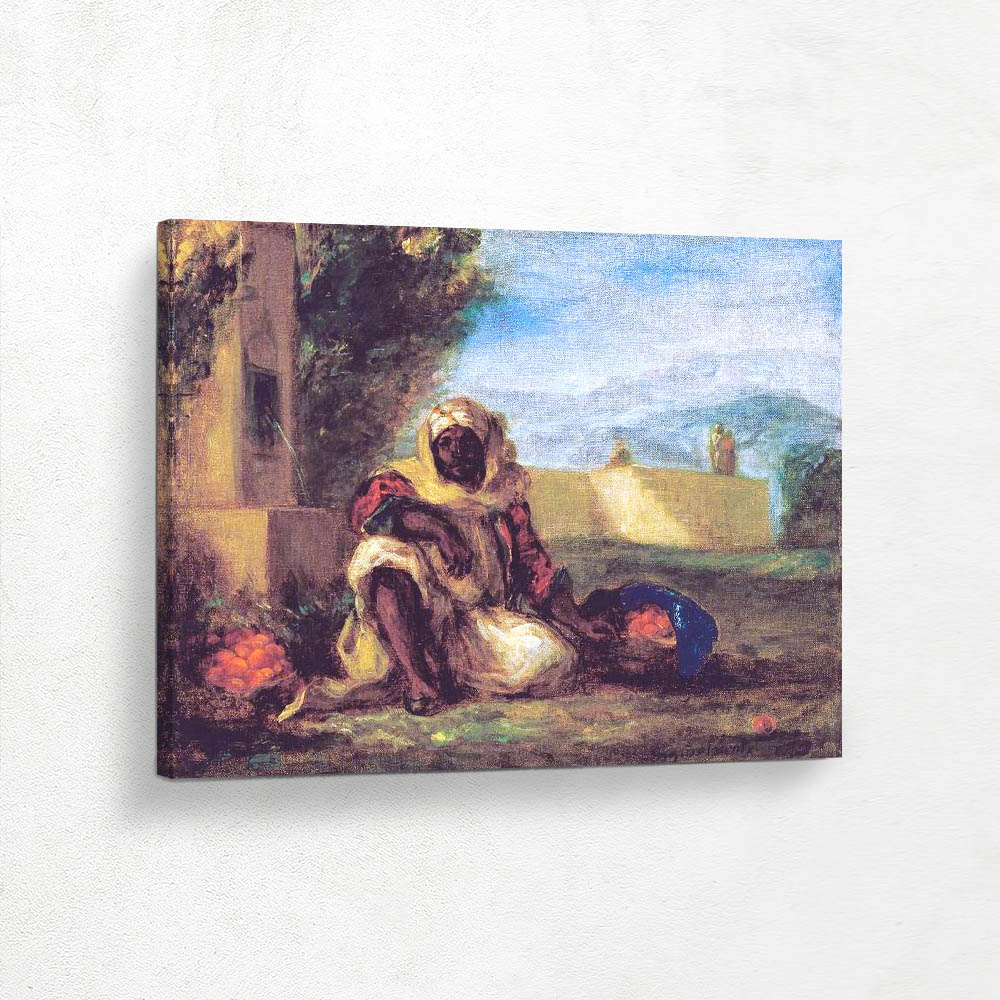 Orange merchant in Morocco