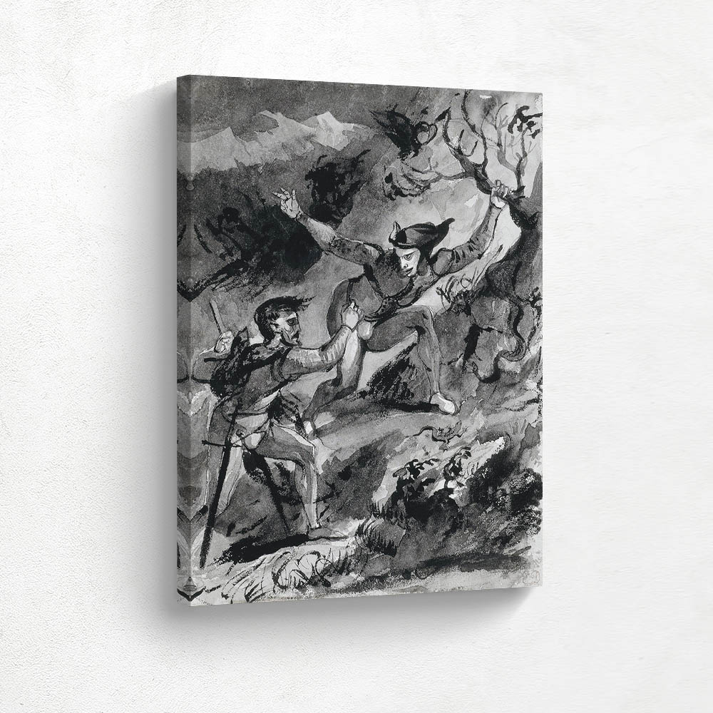 Faust and Mephistopheles on the Blocksberg