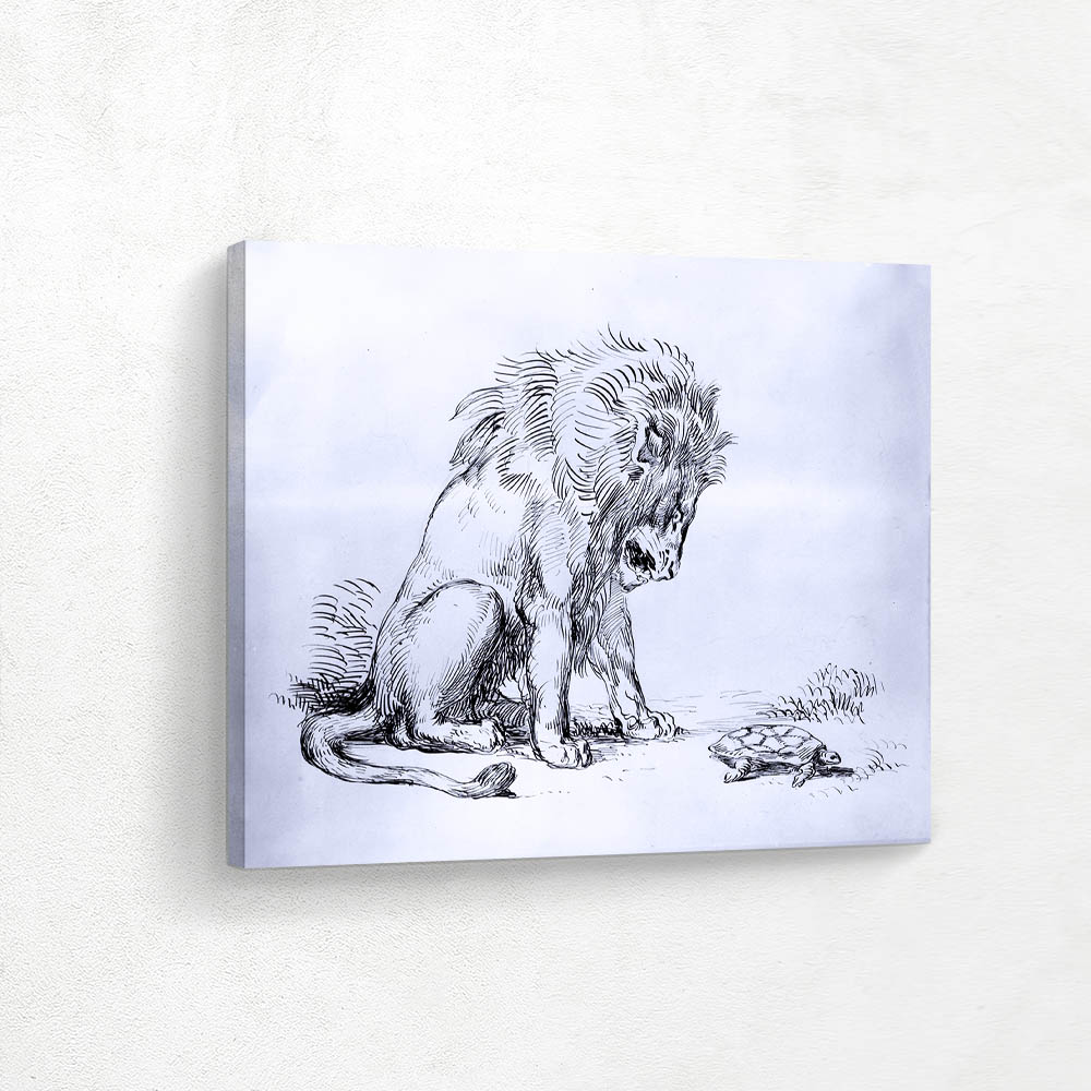 Lion and Tortoise