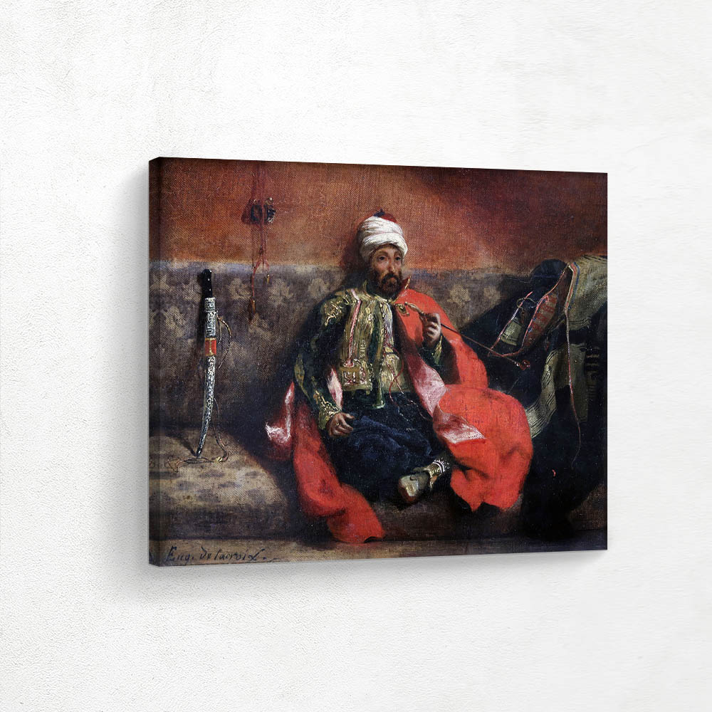 Smoking Turk sitting on a couch