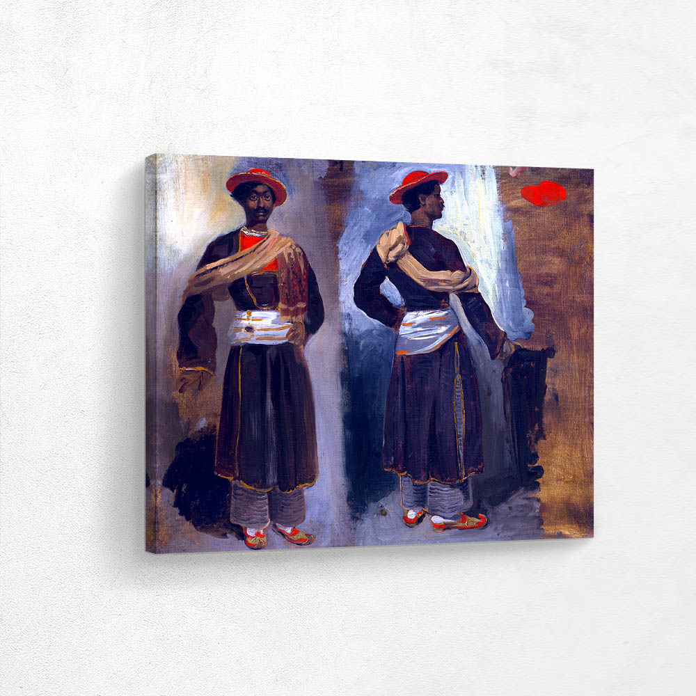 Two Studies of a Standing Indian from Calcutta 