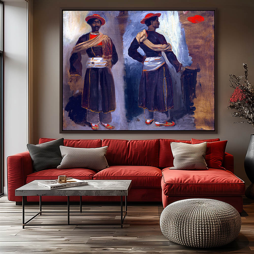 Two Studies of a Standing Indian from Calcutta - Image 3