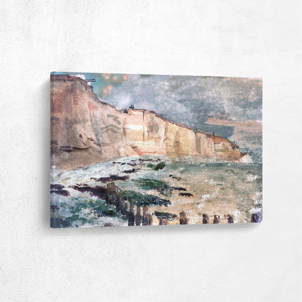 The chalk cliffs at Dieppe